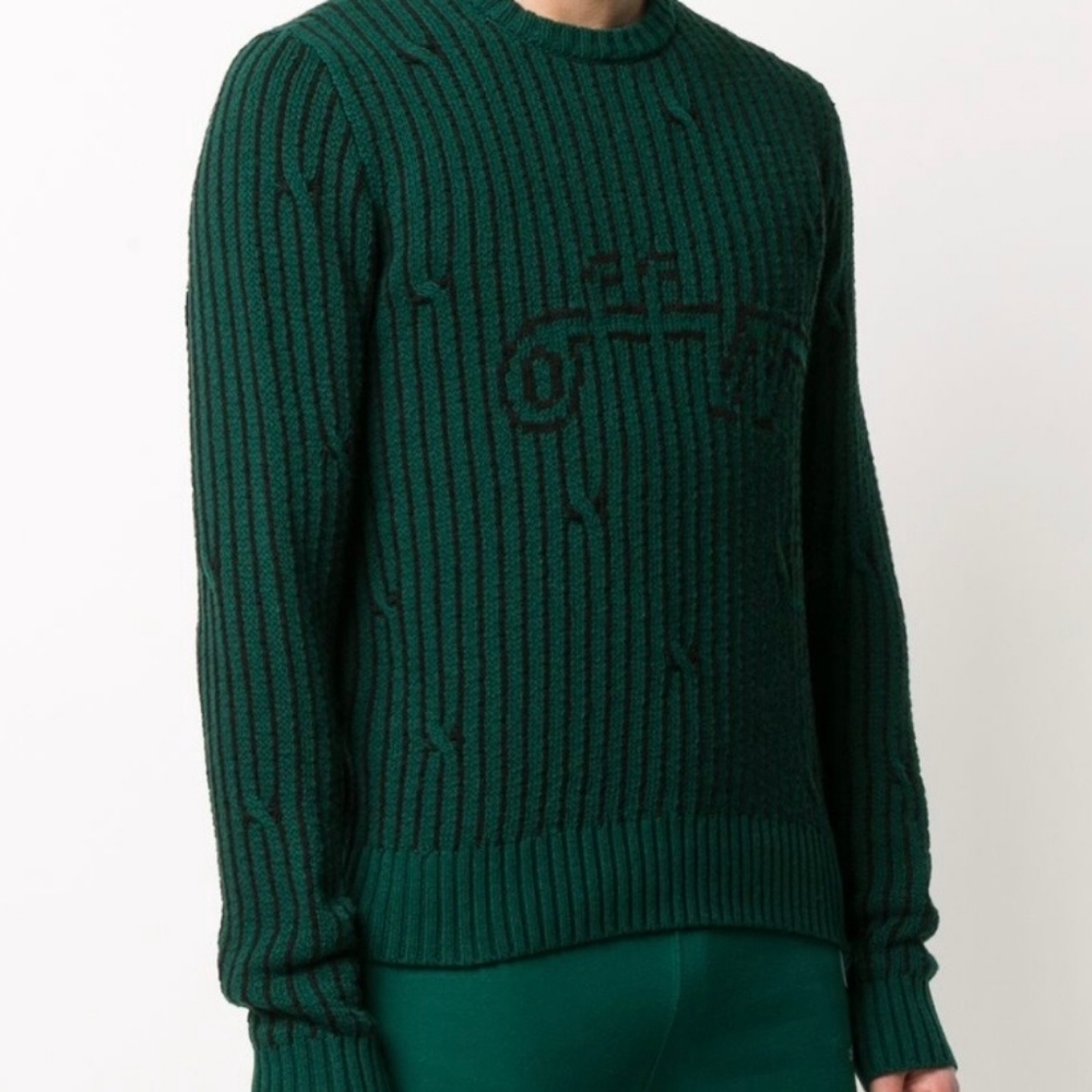 Off White Knitted Jumper